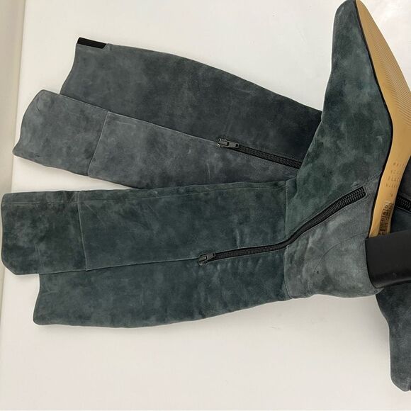 WHBM Grey Suede Knee High Boots Size 7 - Picture 5 of 8